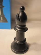 1974 Whitman Chess &amp; Checkers Set Game Piece: Black Bishop Pawn - $1.25