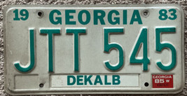 1983 1985 Georgia License Plate # JTT 545 Dekalb County - $19.99