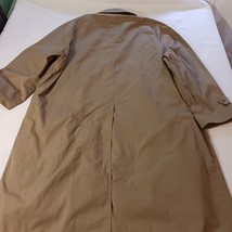 Botany 500 Trench Coat Vintage Men’s Khaki 44 Reg Removable Lining Made In USA image 2
