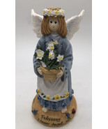 Linda Grayson Flower Angel February Figurine 5&quot; Tall Daffodil 1995 First... - £13.23 GBP