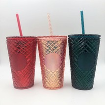 2021 Christmas Holiday Starbucks Jeweled tumbler 16 oz Grande choose color - $29.99