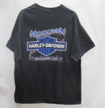 Vtg 90s Motown Harley Davidson Detroit Taylor MI Biker T Shirt XL USA Made Rock - £44.78 GBP
