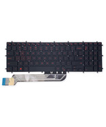 For Dell Dell G3 3579 3779 G5 5587 G7 7588 Laptop Keyboard Red Backlit Us - £32.95 GBP