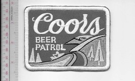 Snowmobile Coors Beer Patrol 1970 Promo Patch Coors Brewery Golden Colorado dark - £7.85 GBP