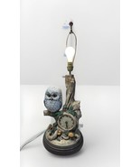 Vintage Florentine Art Studio Inc. Owl Lamp Home Decor Works 26” Tall - $140.24