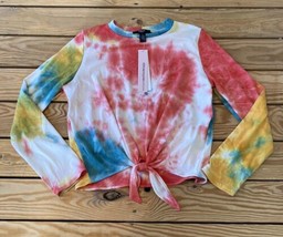 Aqua Girls NWT $38 Girl’s Tie Dye Knotted Top Size XL Pink Yellow Blue C11 - £13.93 GBP