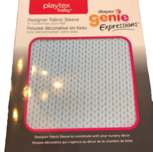 Playtex Baby Diaper Genie Expressions Designer Fabric Sleeve Blue Knit-B... - £10.63 GBP