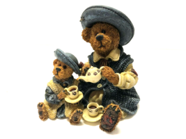 Boyds Bearstone 2000 CATHERINE And CAITLIN BERRIWEATHER Fine Cup of Tea - $14.85