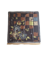 Vintage Square Scarf Shawl Made In Italy Floral Geometric ~30x30&quot; Polyes... - $176.60 MXN
