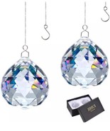Suncatcher Crystals Ball Prism Window Rainbow Maker with Chain for Easy ... - $13.10