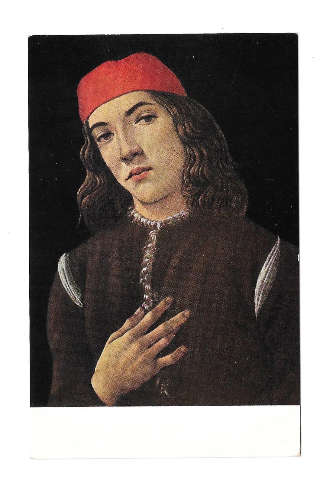 Botticelli Portrait of a Youth National Gallery of Art Washington DC Postcard - £3.97 GBP