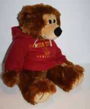 FSU Florida St Seminoles Teddy Bear 19&quot; Burgundy Fleece Hoodie Soft Toy Factory - £14.01 GBP