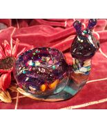 Gorgeous Large SNAIL Planter Vas Layered Mixed Media Fun Desk Decor Shel... - $458.22 MXN