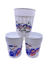 City Bites Cups Lot 3 Red White Blue Plastic 90s Vtg Oklahoma Kansas Res... - $745.34 MXN