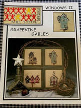 Grapevine gables window II cross stitch design book - £5.50 GBP