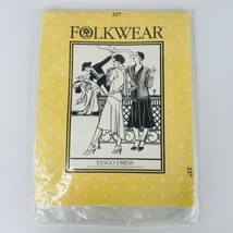 Folkwear Tango Dress #237 Sewing Pattern Uncut Size 6 - 16 and Cardigan Sweater - $9.00