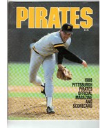 1988 Montreal Expos @ Pittsburgh Pirates Program Scorebook Mike Dunne Bonds - £11.66 GBP