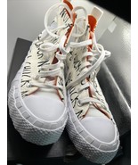 CONVERSE Kids Unt1tl3d Hi Not A Chuck White Sneakers - SZ 5 In Excellent... - $975.58 MXN