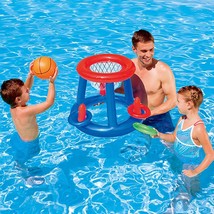 Outdoor Swimming Pool Accessories Inflatable Ring Throwing Ferrule Game Set Floa - £37.91 GBP