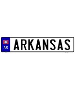 Arkansas Novelty Metal European License Plate EP-072 - £17.54 GBP