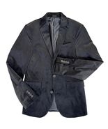 J. Ferrar Men&#39;s Black Velvet Blazer Super Slim Fit 38R (Measured) Holida... - $29.99