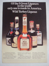 1977 Color Ad Wild Turkey Liqueur - $7.99