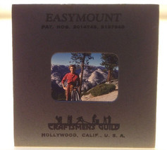 Vtg Woman Grand Tetons Mountains 40s Photograph Kodachrome Color Slide Easymount - £47.78 GBP