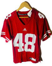 Adidas Herren Wisconsin Dachse 48 Trikot Rot - $37.99