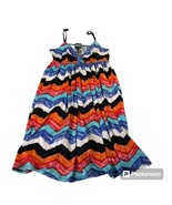 Van&#39;s Junior&#39;s Bon Bon Babydoll Dress in Multicolor Chevron Print Size XL - £10.27 GBP