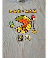 PAC-MAN JAPANESE Lettering Blue TShirt Medium by C-LIFE Short Sleeve Vid... - £11.81 GBP