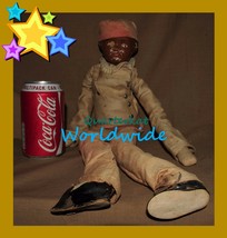 Vintage Antique Dolls Black Large Americana America American Nibur Boy - $6,448.11