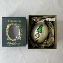 Waterford Holiday Heirlooms Ornament Holiday Topiary Tree Egg W/Tag and Box EUC - $61.37