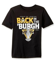 Pittsburgh Penguins 2017 Stanley Cup Champions T-Shirt Back in the Burgh Boys M - $13.52