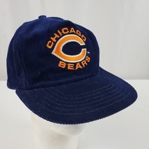 Vintage Chicago Bears Corduroy Hat Cap Snapback Embroidered Shell Oil Promo NFL - £17.57 GBP