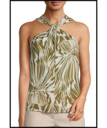 NWT Worthington Multi Color Abstract Halter Top Blouse  XL  XXL  $37 - $170.04 MXN