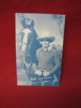 1940s Penny Arcade Card Gene Autry Western Cowboy #185 - £15.49 GBP