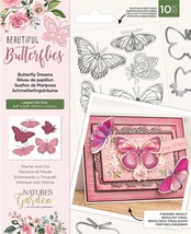 Natures Garden Beautiful Butterflies Butterfly Dreams Stamp and Die Set Nature - £19.92 GBP