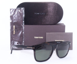 New Tom Ford Tf 595 52N ERIC-02 Havana Green Lens Authentic Sunglasses 55-19 - £338.39 GBP