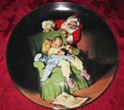  Sundblom Santa Series 1990 collector plate Christmas Vigil Knowles box COA  - £17.75 GBP