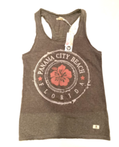 Lagaci Tank Top Womens Small Gray Panama City Florida Racerback Beach Co... - £7.02 GBP