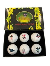 New Disney Villains 6 Character Golf Balls Ursula Jafar Maleficent - $18.69