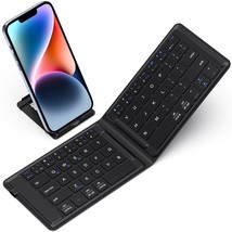 iClever Foldable Bluetooth Keyboard, Portable Keyboard with Stand Holder, USB-C  - £43.27 GBP