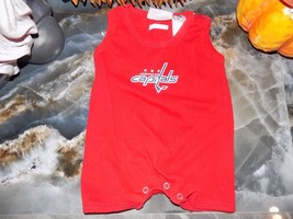 Reebok NHL Hockey Washington Capitals Red Romper Size 6/9 Months Infants... - $19.71