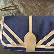 1980s vintage Wallet blue retro with mirror/comb/coin/picture holder - £6.94 GBP