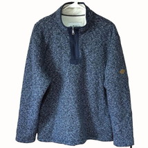 Orvis Brighton Classic Collection Blue Gray Deep Pile Sherpa lined sweat... - $38.51