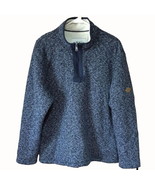 Orvis Brighton Classic Collection Blue Gray Deep Pile Sherpa lined sweat... - £30.25 GBP