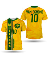  Australia Matildas Van Egmond #10 Women&#39;s National Football Team T-Shirt  - $45.12 CAD+