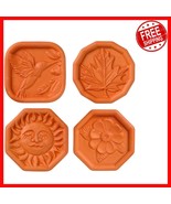 Versatile Clay Brown Sugar Savers - Decorative Set of 4 for Kitchen Fres... - €34,37 EUR