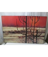 Autumn Sunset print on board signed Ripley Large 32&quot; - $100.00