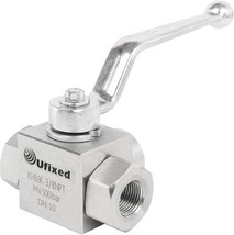 Non Rust 3/8 Inch Npt 3 Way Hydraulic Ball Valve With Handle 7250 Psi Leak - $41.98